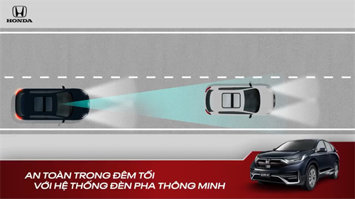 Honda CR-V An toàn trong đêm tối với hệ thống đèn pha thông minh