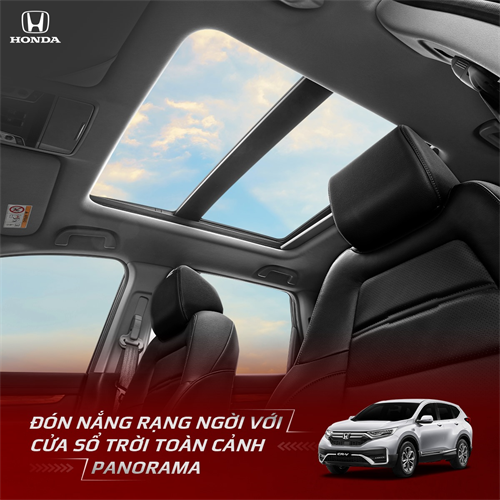 Honda CR-V đón nắng rạng ngời với cửa sổ trời toàn cảnh Panorama